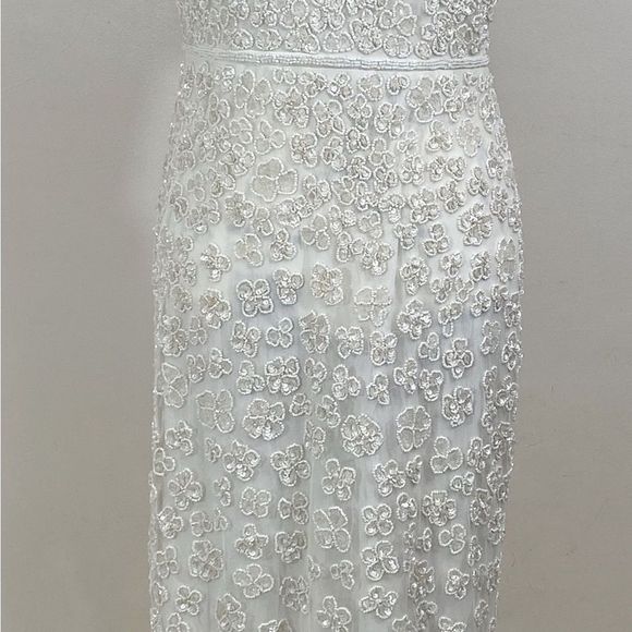 Mac Duggal Floral Beaded Sheath Dress size 6 - Picture 7 of 13
